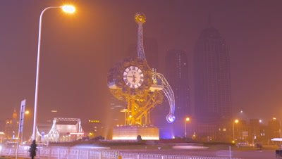 Time Lapse of Centenary Clock, Tianjin, China