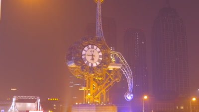 Time Lapse of Centenary Clock, Tianjin, China