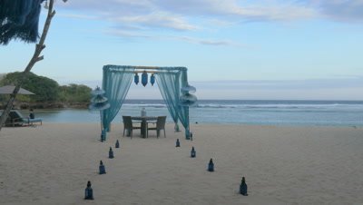 Arranged Table at Nusa Dua Beach, Bali, Indonesia