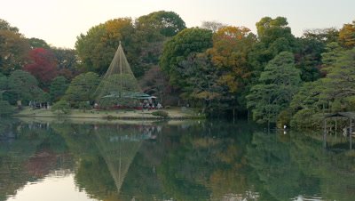 Rikugien Garden in Autumn, Tokyo, Japan