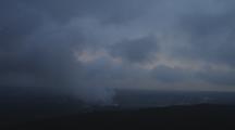 Time Lapse, Volcano Venting Steam As Darkness Falls, Hawaii Volcanoes National Park, Hawaii.