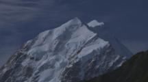 Glaciers Cling To The Steep Mountains Of The Southern Alps. Aoraki, Mount Cook.