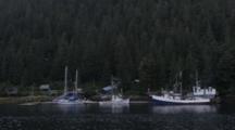 Boat Dock, Baranof Island, Alaska, Usa