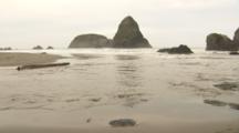 Edited Compilation Of Incoming Tide At Oregon Coast Dunes