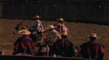 Cowboys Run Bull Into Wall At Gaucho Rodeo