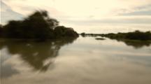 Time Lapse Speeding Over A Tropical Wetland In Cambodia 
