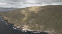 Aerial Views Of Falkland Islands Coastline Cliffs