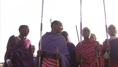 Masaai People Doing Preparations