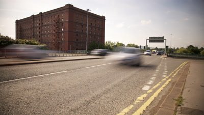 Time Lapse Of Traffic In Bristol City Centre