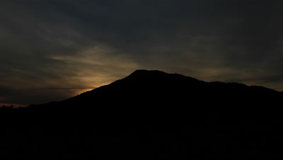 Time lapse of sunrise over Tangkoko National Park