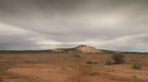 Desolate Outback Landscape, Hill In Background