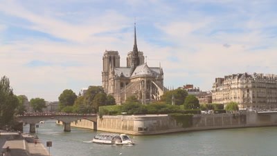 Notre Dame cathedral in Paris before the big fire of 2019