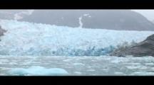 Alaska Coastline, Zoom In To Glacier 