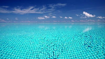 Infinity pool, Maldives, Indian Ocean