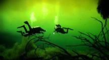 Cave Diving Stock Footage