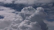 Aerial Building Cumulous Storm Clouds